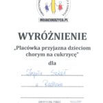 „Placówka przyjazna dzieciom chorym na cukrzycę”
