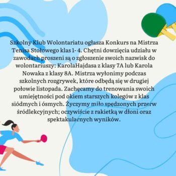 Konkurs na Mistrza Tenisa Stołowego