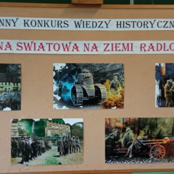 XI Gminny Konkurs Wiedzy Historycznej „I wojna światowa na Ziemi Radłowskiej”
