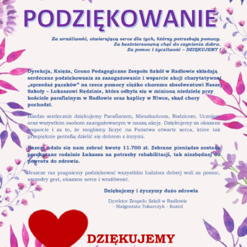 PODZIĘKOWANIE