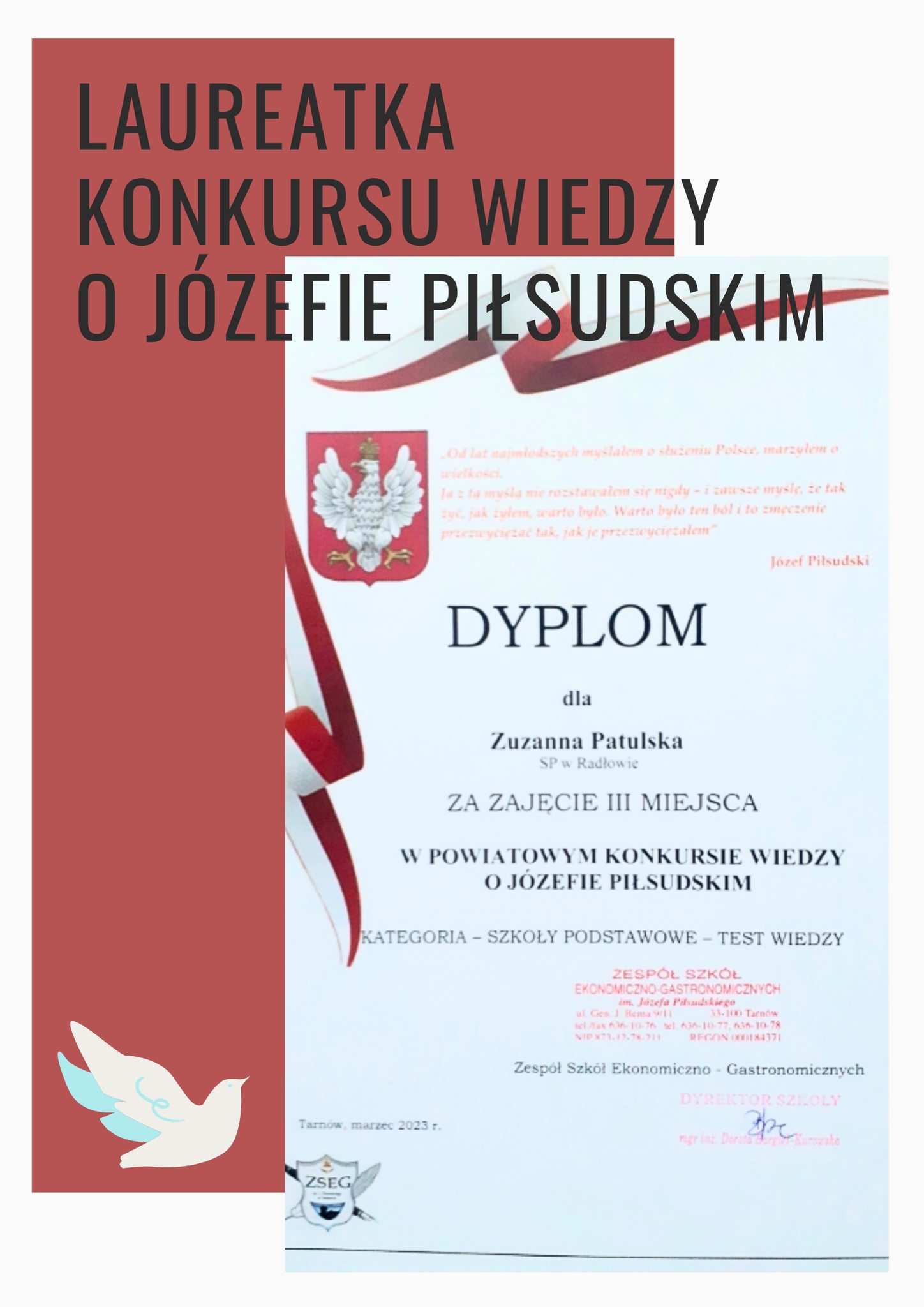 IX Powiatowy Konkursu Wiedzy o Józefie Piłsudskim