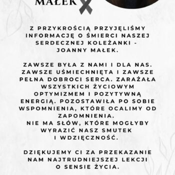Pożegnanie naszej koleżanki