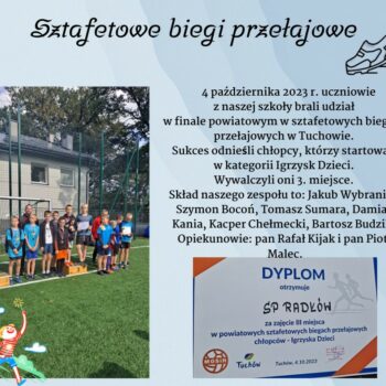 Sztafetowe biegi przełajowe.