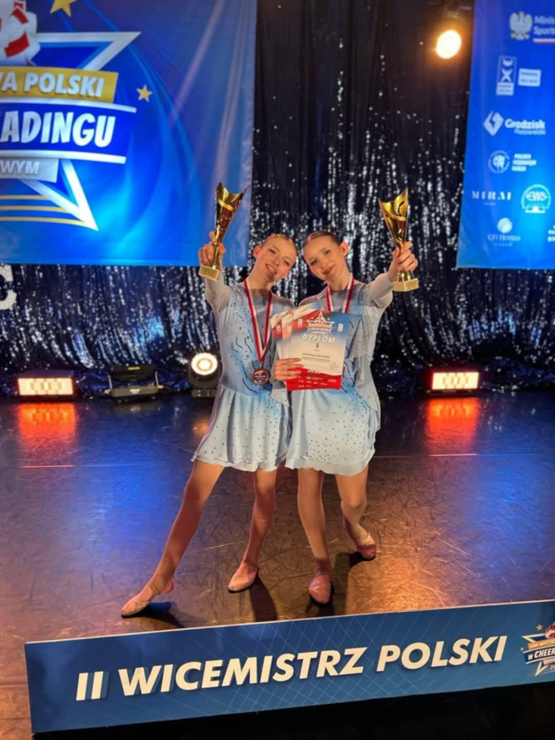 Trzecie miejsce w kategorii cheer jazz duet