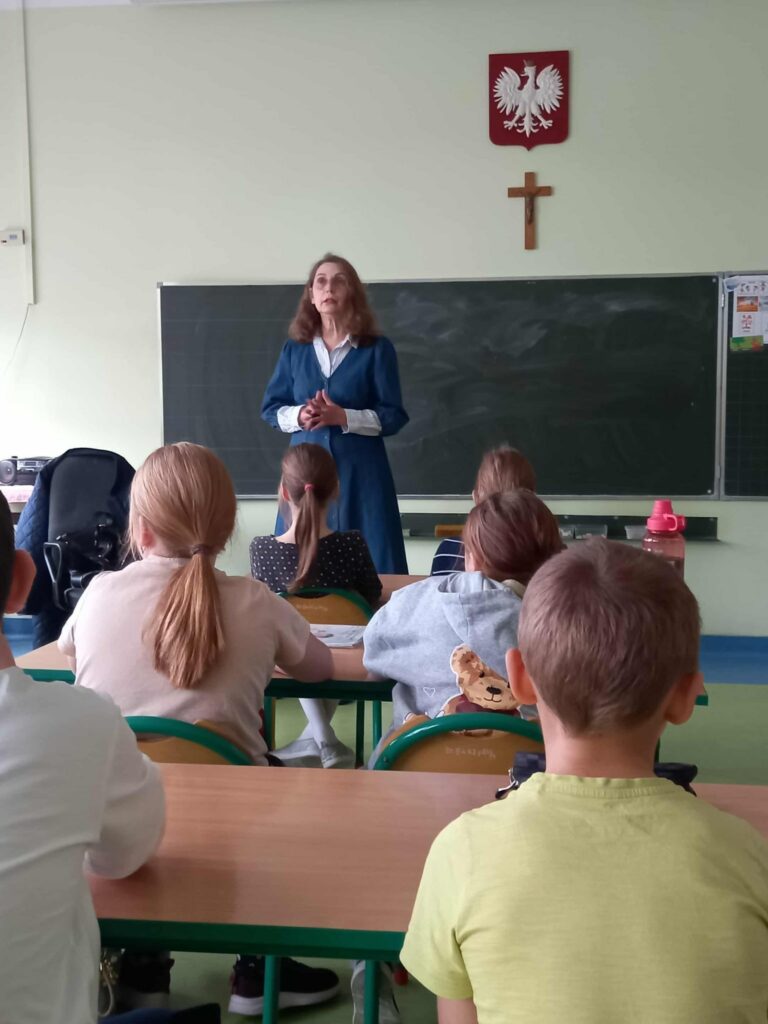 Spotkanie uczniów klasy 3a z Panią Beatą Nowak